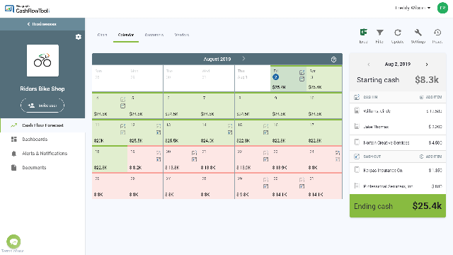 CashFlowTool - Calendar