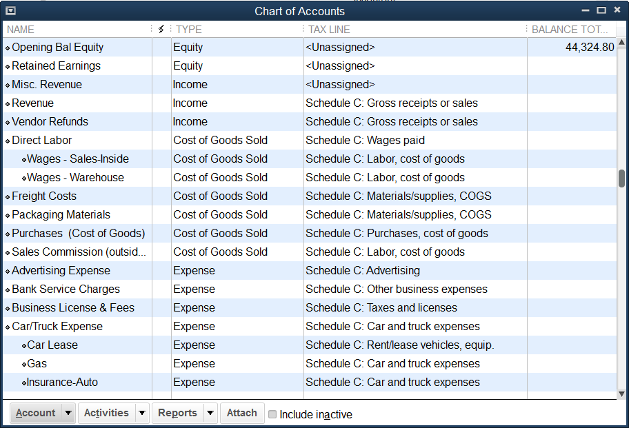 Import Chart Of Accounts Into Quickbooks 2013