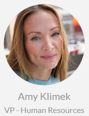 Amy Klimek, VP -  Human Resources