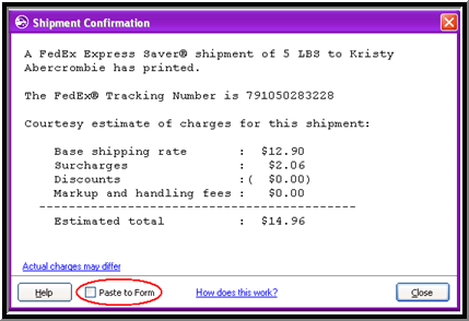 Shipping Manager Slide 6 - Shipment Confirmation