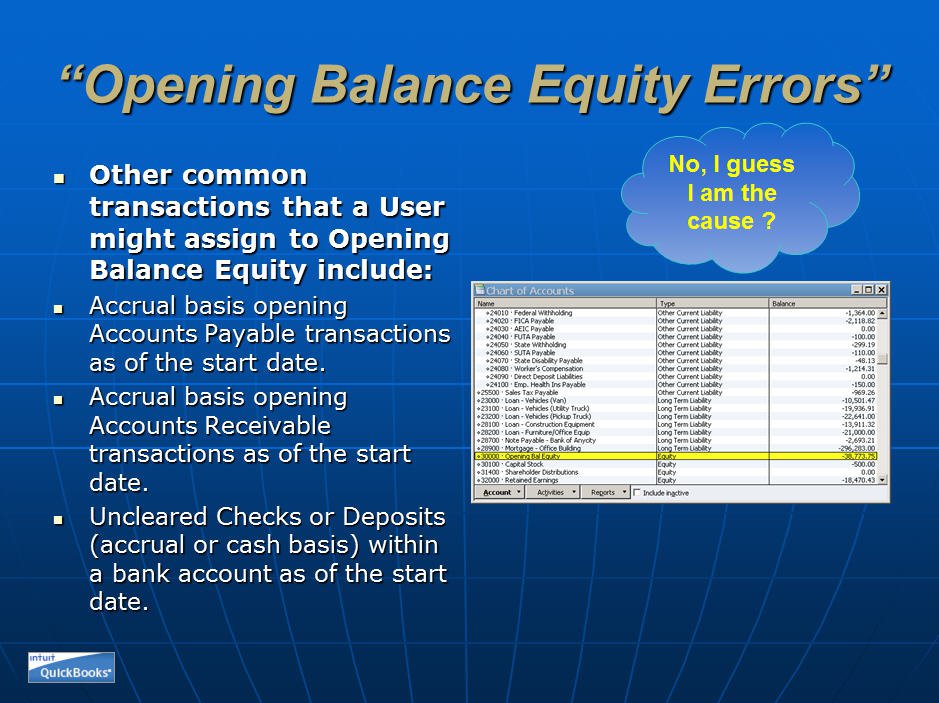 Opening Balance Equity 08