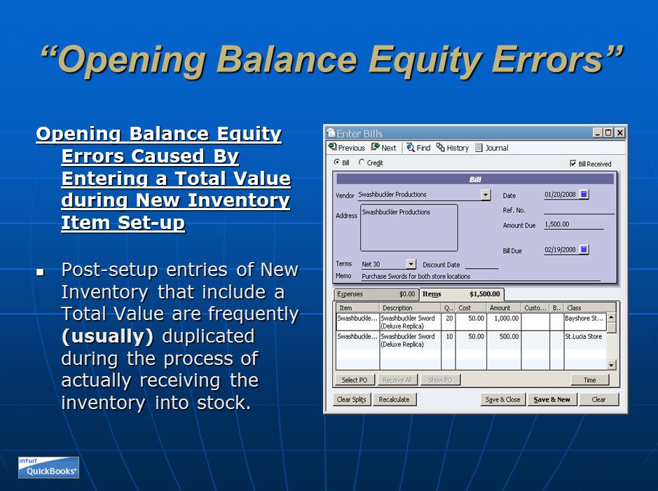 Opening Balance Equity 13