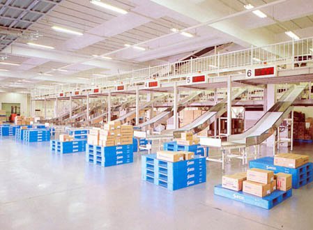 warehouse parcel sorting system