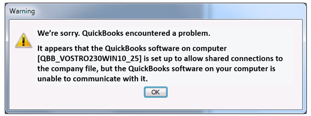Windows 10 - Cannot Open Company File