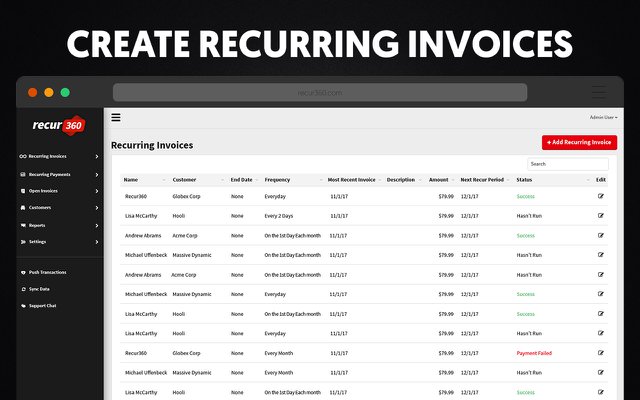Create Recurring Invoices