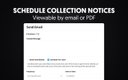 Schedule Collection Notices
