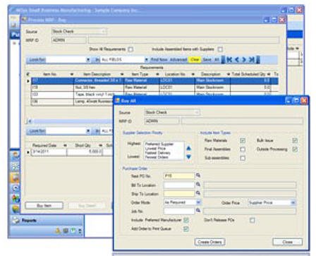 MISys Advanced Purchase Orders Option