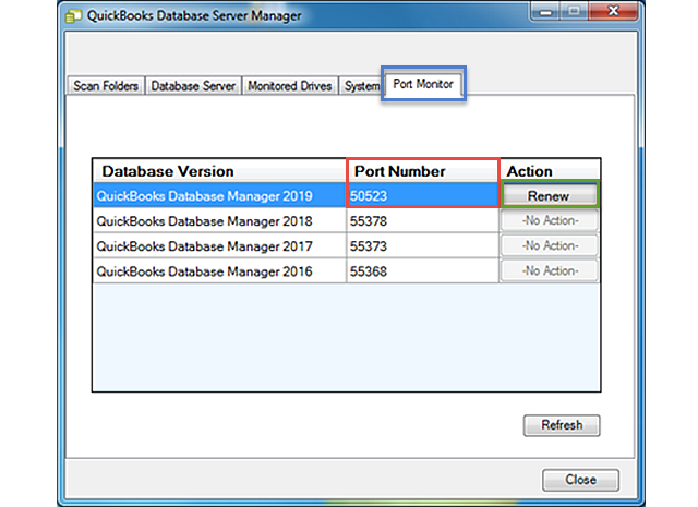  QB2019_QBDBSM_Port-Monitor-Registerkarte